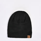 WOOL BEANIE WITH INSIDE FUR