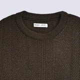 TEXTURED KNIT SWEATER