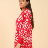 PATTERNED JUMPER DRESS