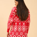 PATTERNED JUMPER DRESS