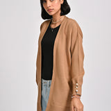 CASHMERE HAND-FEEL CARDIGAN