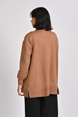 CASHMERE HAND-FEEL CARDIGAN