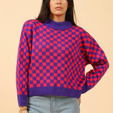 OVERSIZED CHECKERED JUMPER