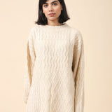 TEXTURED SWEATER DRESS