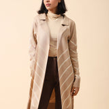 LONG CARDIGAN WITH NOTCH COLLAR