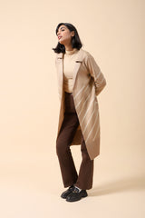 LONG CARDIGAN WITH NOTCH COLLAR