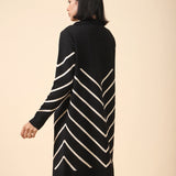 LONG CARDIGAN WITH NOTCH COLLAR