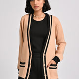 CASHMERE HAND-FEEL CARDIGAN