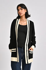 CASHMERE HAND-FEEL CARDIGAN