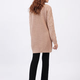 CARDIGAN WITH TEXTURED SLEEVE