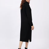 LONG DRESS WITH NECK DETAIL