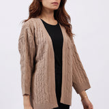 TEXTURED OVERSIZED CARDIGAN