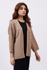 TEXTURED OVERSIZED CARDIGAN