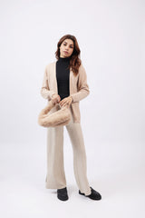 CASHMERE HAND-FEEL CARDIGAN