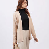 CASHMERE HAND-FEEL CARDIGAN