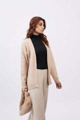 CASHMERE HAND-FEEL CARDIGAN