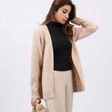 CASHMERE HAND-FEEL CARDIGAN