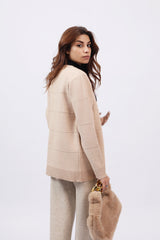 CASHMERE HAND-FEEL CARDIGAN