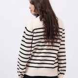 EMBELLISHED STRIPED CARDIGAN