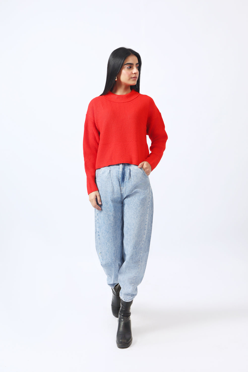 OVERSIZED CROPPED JUMPER