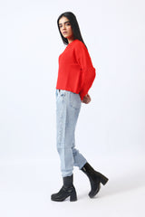 OVERSIZED CROPPED JUMPER