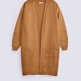 EMBOSSED TEXTURE KNIT CARDIGAN