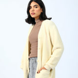 FAUX FUR CARDIGAN