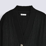 TEXTURED KNIT CARDIGAN