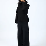 HIGH NECK JUMPER WITH SLEEVE DETAIL