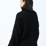 HIGH NECK JUMPER WITH SLEEVE DETAIL