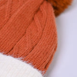 BEANIE WITH CONTRAST RIB AND FUR LINING