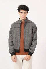 MOCKNECK WOOL BLEND JACKET