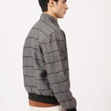 MOCKNECK WOOL BLEND JACKET