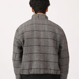 MOCKNECK WOOL BLEND JACKET