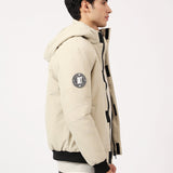 BAND COLLAR POLYESTER JACKET