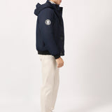 BAND COLLAR POLYESTER JACKET