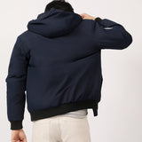 BAND COLLAR POLYESTER JACKET