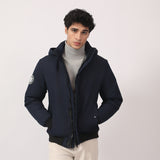 BAND COLLAR POLYESTER JACKET