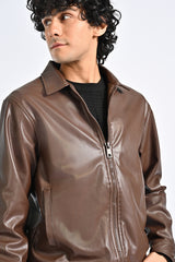 FAUX LEATHER JACKET