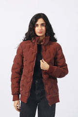 PATTERN PUFFER JACKET