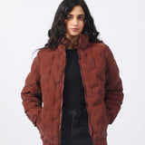 PATTERN PUFFER JACKET