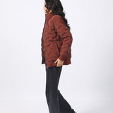 PATTERN PUFFER JACKET