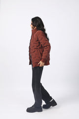 PATTERN PUFFER JACKET