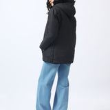 PUFFER JACKET WITH FUR DETAIL