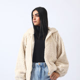 TEXTURED FUR JACKET