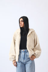 TEXTURED FUR JACKET