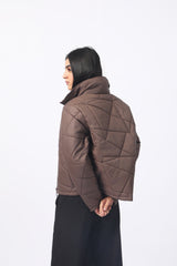 ABSTRACT PATTERNED PUFFER JACKET