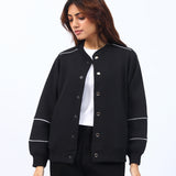 VARSITY JACKET WITH CONTRASTING DETAIL