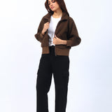 RELAXED FIT SHERPA JACKET