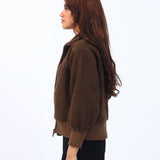 RELAXED FIT SHERPA JACKET